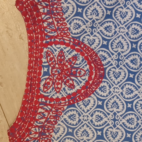 Vineyard Vines Blue/White Design Dress - Picture 7 of 8